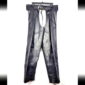 Vintage Harley-Davidson Leather Chaps Pants #569 Size L
